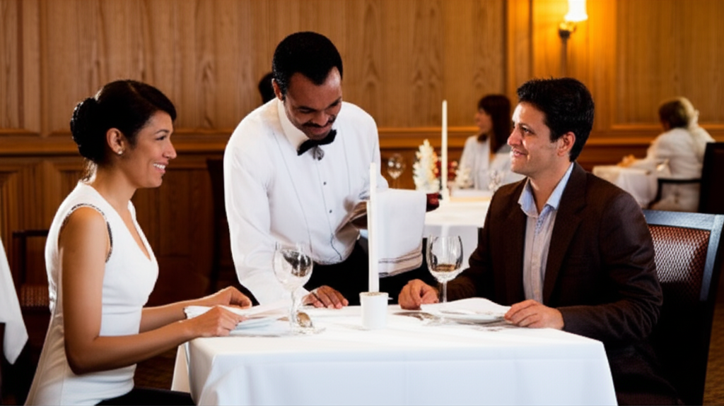 Servicio de restaurante elegante
